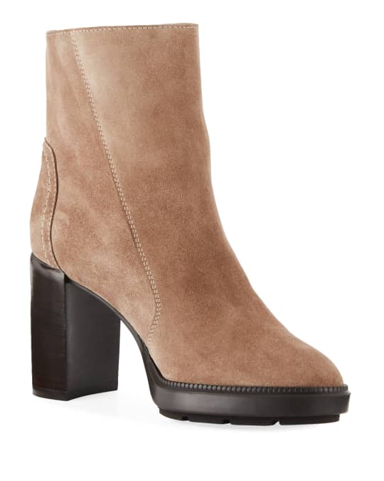 Ilenia Suede Platform Booties