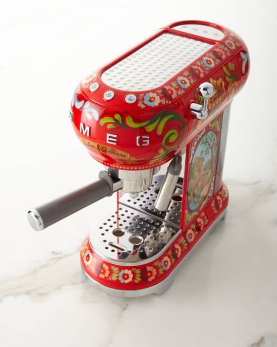 Smeg Dolce Gabbana x SMEG Sicily Is My Love Espresso Machine