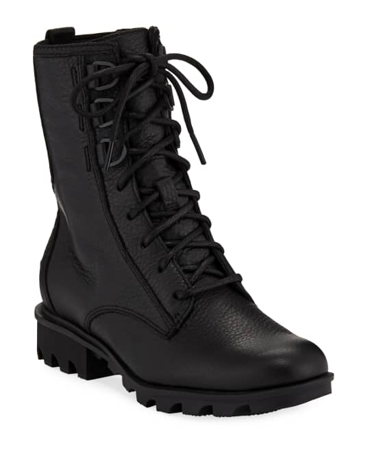 Sorel phoenix waterproof leather combat boots 2025