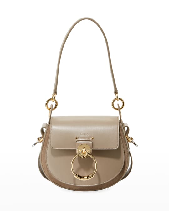 Tess Small Leather/Suede Camera Crossbody Bag