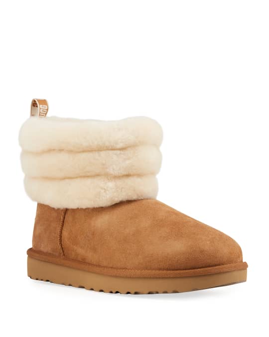 UGG Fluff Mini Quilted Short Boots | Neiman Marcus