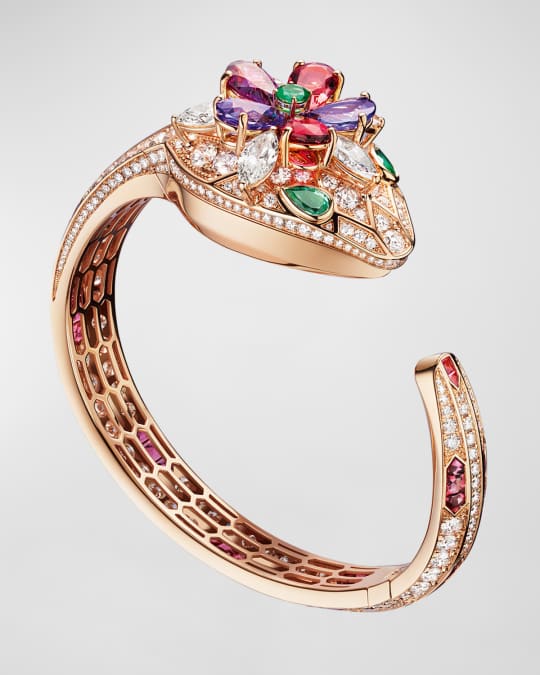 BVLGARI Serpenti Secret 18k Rose Gold Watch with Diamonds and ...