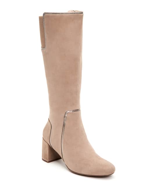 Taryn Rose Charlee Suede Knee Boots | Neiman Marcus