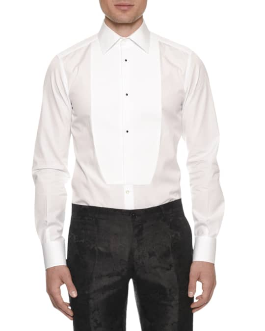 Dolce & Gabbana Men's Bib-Front Tuxedo Shirt | Neiman Marcus