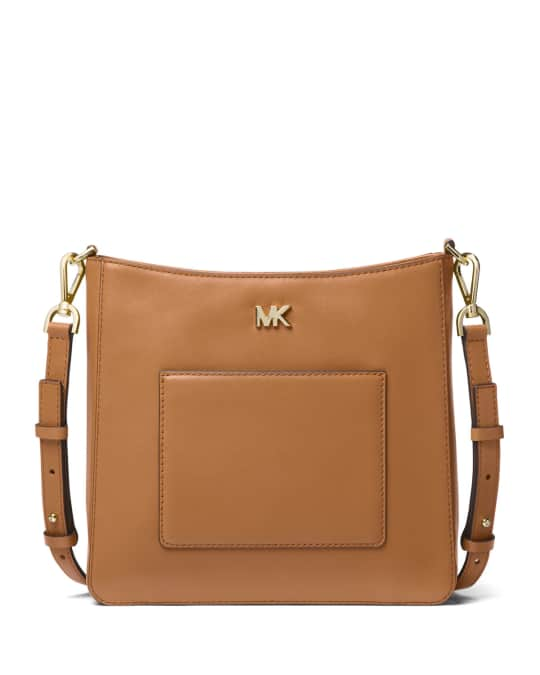 MICHAEL Michael Kors Gloria Pocket Leather Swing Pack Messenger Bag ...