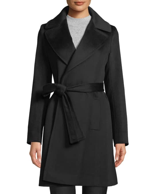 Fleurette Cashmere Self-Tie Wrap Coat | Neiman Marcus