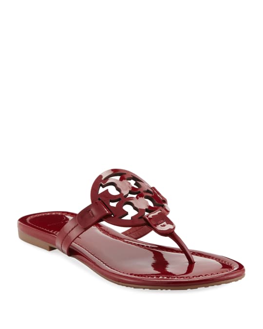 Tory burch miller medallion patent leather flat hotsell thong