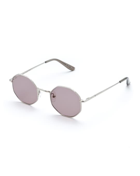 Sunday Somewhere Ems Round Titanium Sunglasses Neiman Marcus