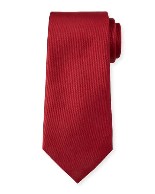 ZEGNA Men's Solid Silk Twill Tie Neiman Marcus