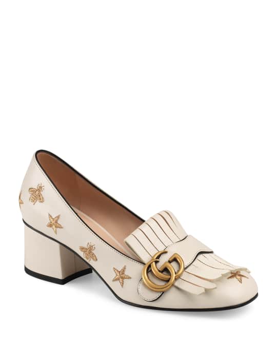 Gucci Marmont Bee And Star Loafers | Neiman Marcus