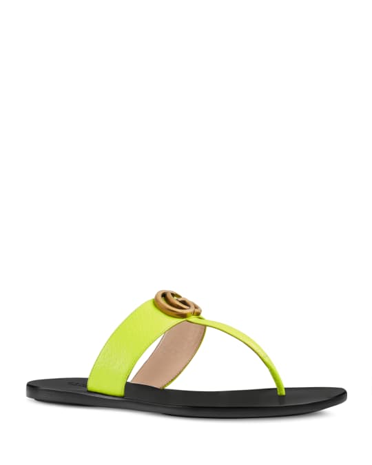 Neon gucci slides outlet