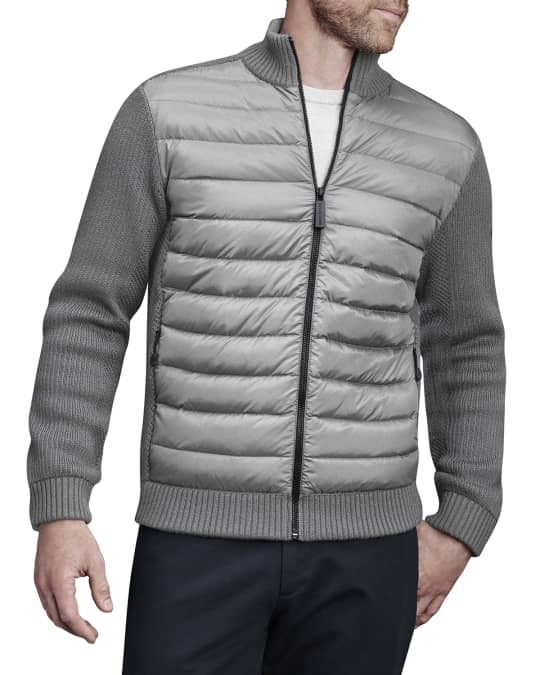 Canada goose men's hot sale hybridge knit zip-front jacket