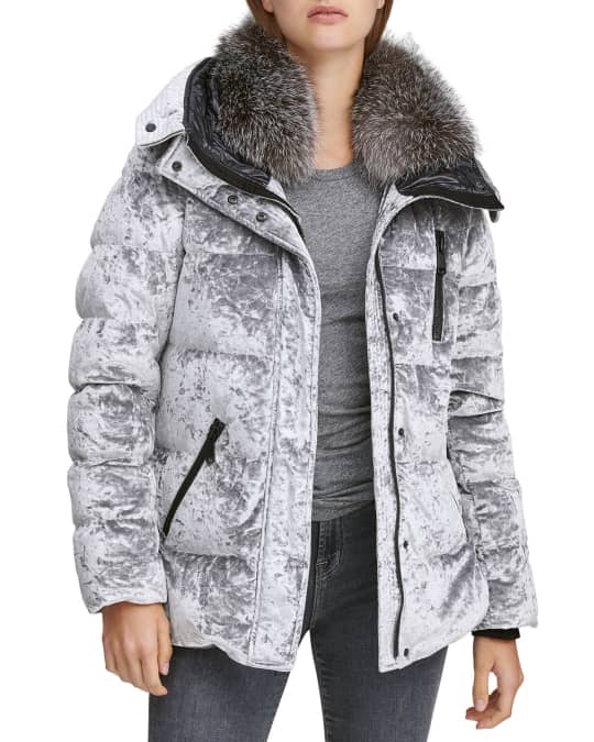 andrew marc vara velvet coat