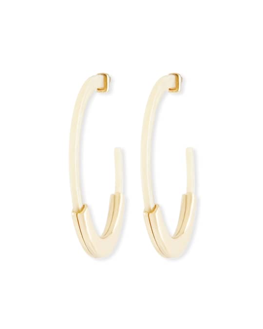 Tassiana Resin Hoop Earrings