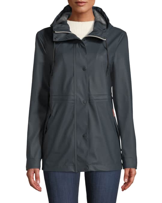 Hunter rubberized rain jacket store