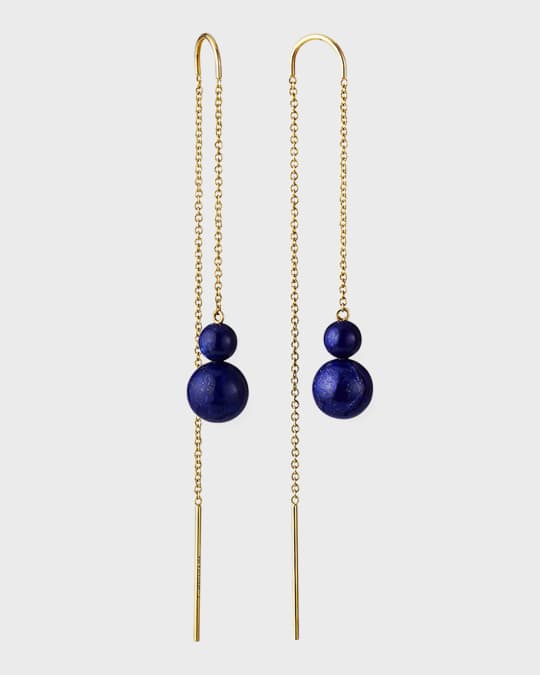 Drop Thread Cobalt Earrings Drop Thread Cobalt Earrings