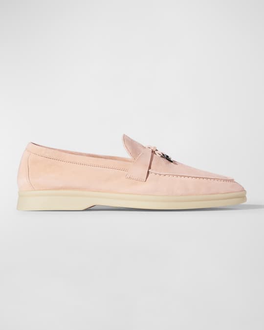 Loro piana summer charms walk suede loafers shop