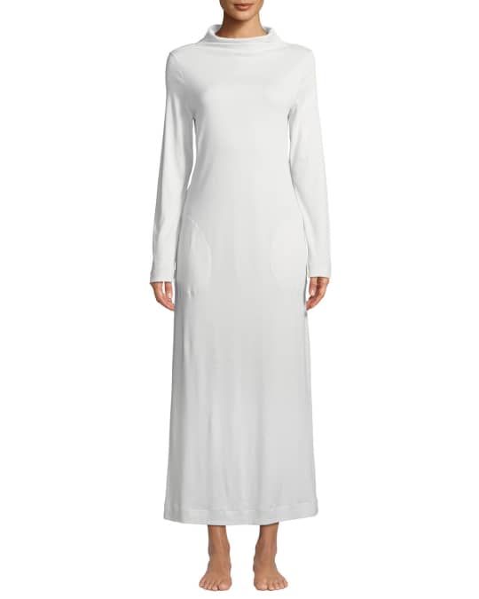 Hanro Liara Long-Sleeve Long Nightgown | Neiman Marcus