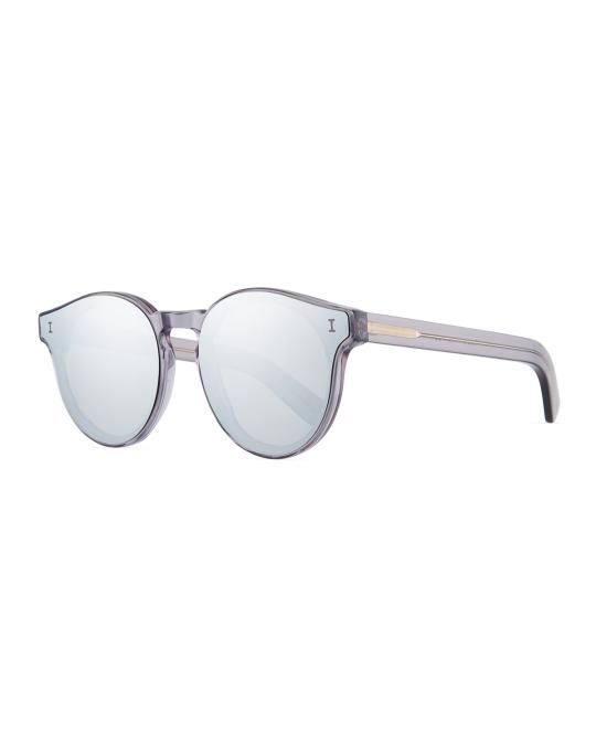 Illesteva Two Point One Mirror Sunglasses Illesteva Two Point One White Tortoise With Rose Mirror main image 2