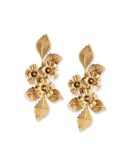 Jennifer Behr Cynthia Flower Drop Earrings | Neiman Marcus