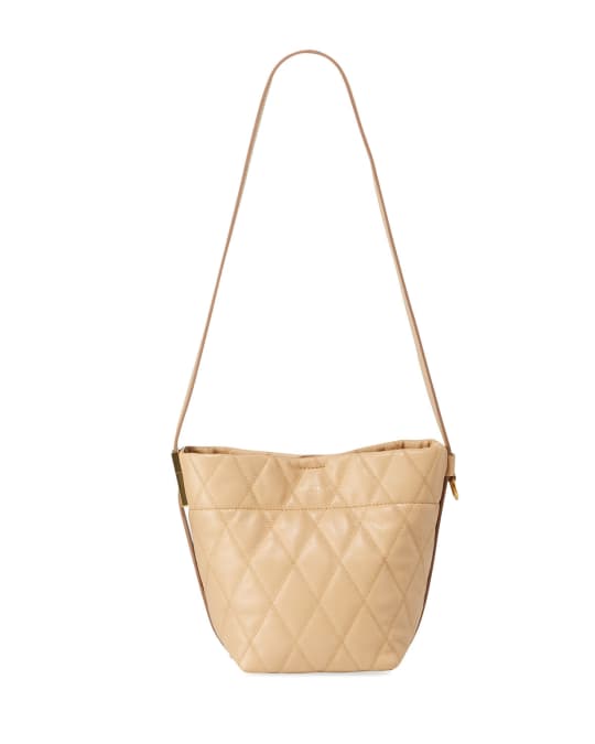 GV Quilted Mini Bucket Bag