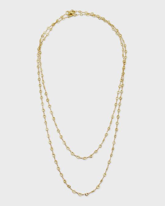 Dominique Cohen Small Carved Opera Chain Necklace, 42