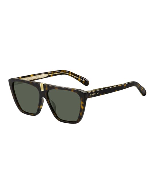Givenchy Gradient Rectangle Metal-Trim Sunglasses | Neiman Marcus