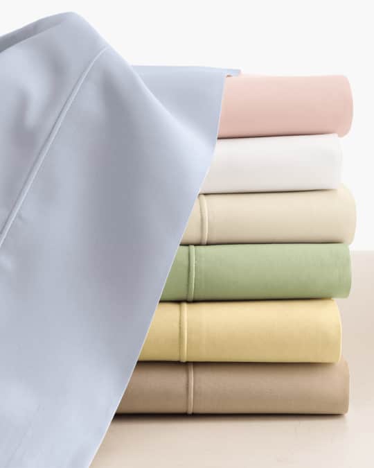 Sferra Queen Italian 500 Thread Count Percale Fitted Sheet Neiman Marcus