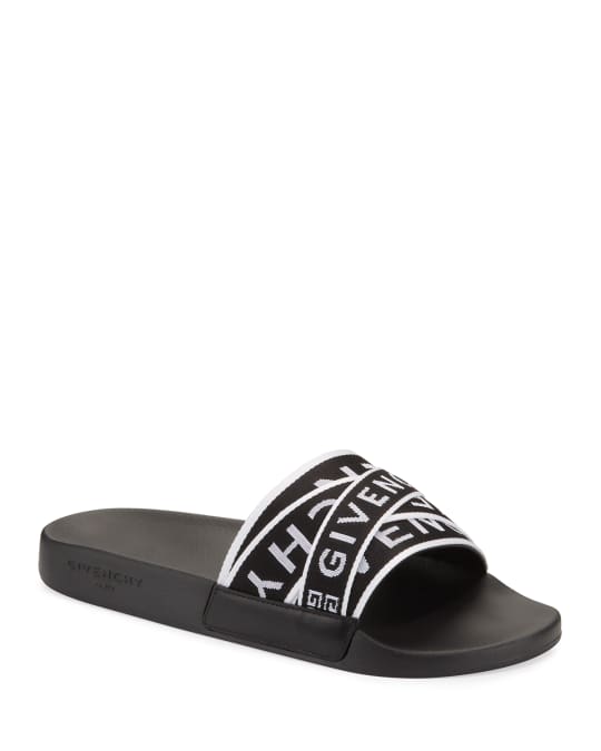 Givenchy Men's Logo Band Pool Slide Sandals | Neiman Marcus