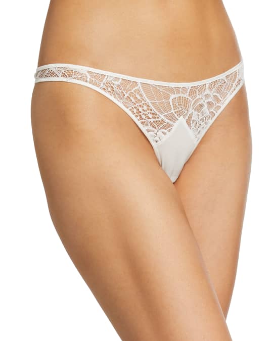 Coquette lace thong