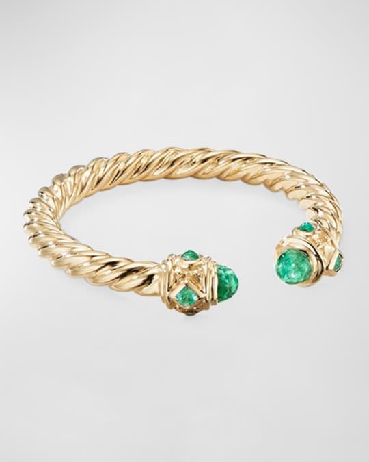 David Yurman Renaissance 18k Gold & Emerald Ring, Size 7 | Neiman Marcus