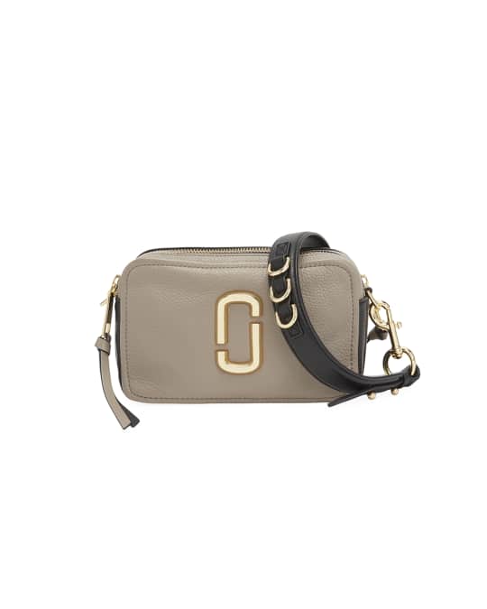 The softshot leather crossbody bag Marc Jacobs Black in Leather
