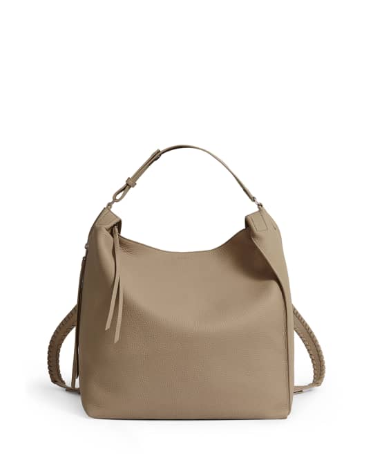 AllSaints Kita Leather Whipstitched Backpack | Neiman Marcus