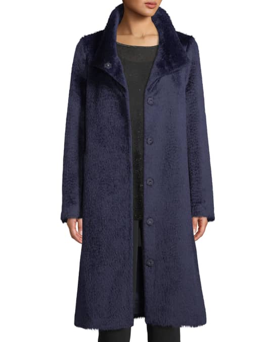 Eileen fisher discount furry alpaca coat