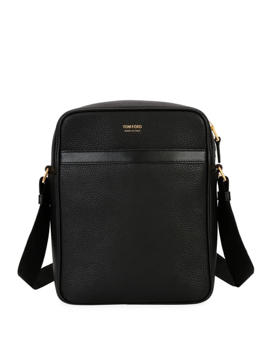 TOM FORD Men's Leather Crossbody Bag | Neiman Marcus