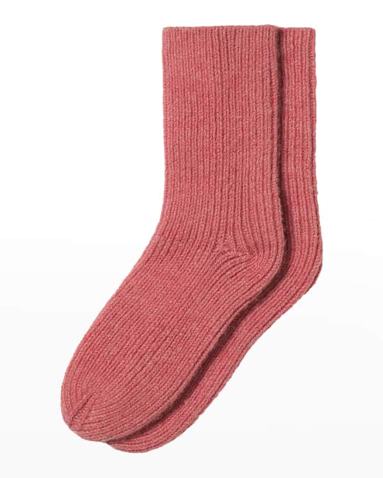 Rib-Knit Bed Socks