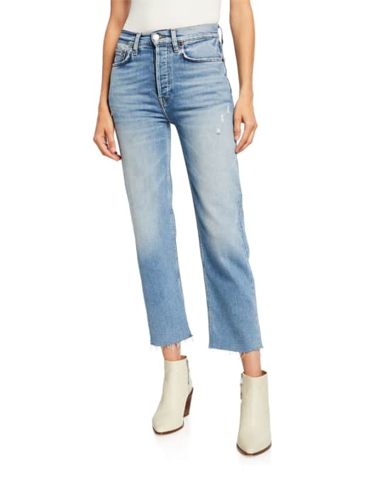 High-Rise Stovepipe Jeans 