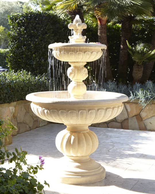 Lionhead Stonecast Fountain