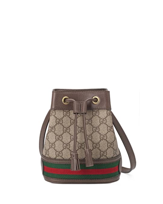 Gucci Ophidia Mini GG Supreme Canvas Bucket Bag | Neiman Marcus