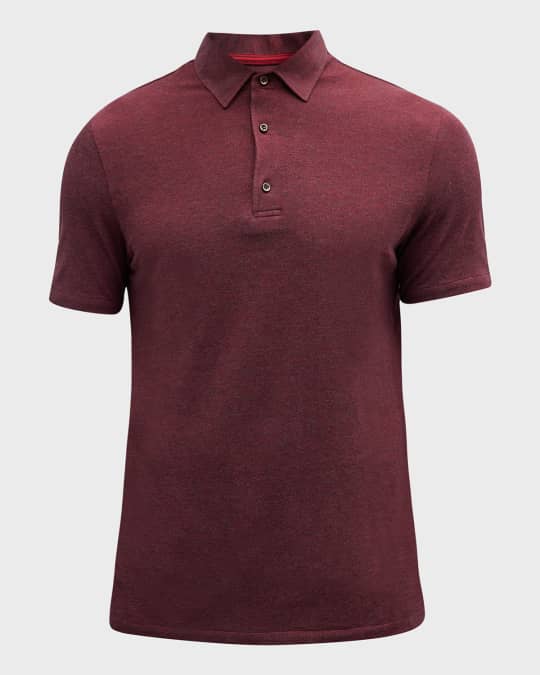 Men's Short Sleeve Washed Pique Polo Shirt