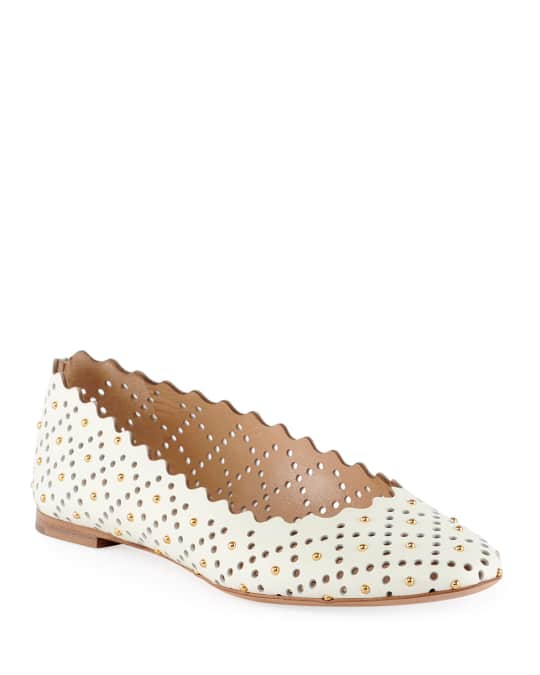 Chloe sales perforated flats