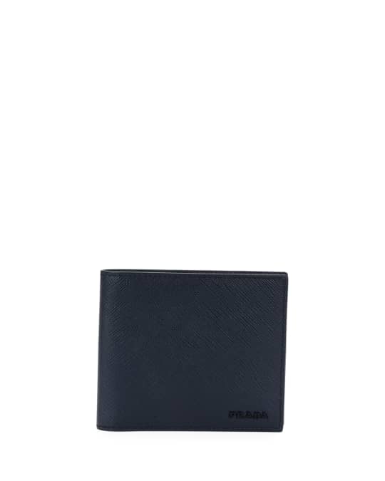 Prada Men's Colorblock Saffiano Leather Double Billfold Wallet | Neiman ...