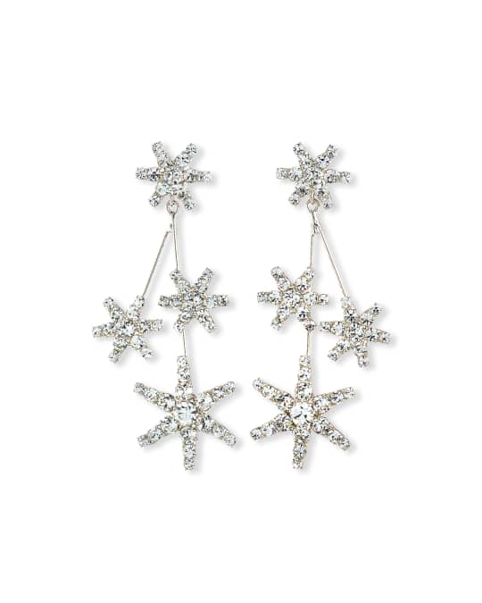 Jennifer Behr Saros Crystal Starburst Earrings | Neiman Marcus