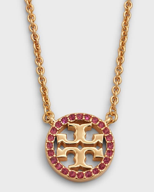 Tory burch logo necklace hot sale