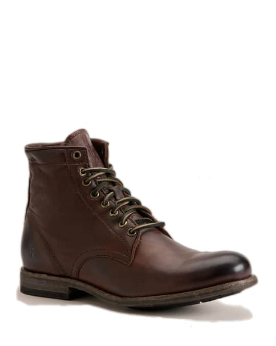 Frye Men's Tyler Lace-Up Leather Boots | Neiman Marcus