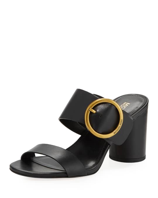 MICHAEL Michael Kors Estelle Mid Heel Slide Sandals Neiman Marcus