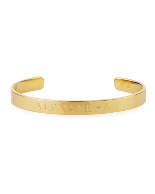 Sarah Chloe Ciela Personalized ID Bracelet, Gold | Neiman Marcus