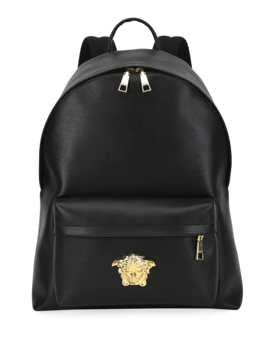 Versace Men s Leather Medusa Backpack Neiman Marcus