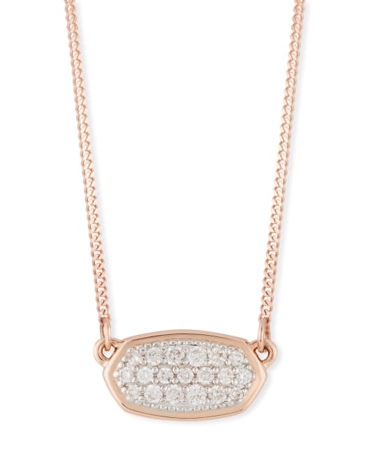 Kendra Scott Lisa 14k Gold Diamond Pendant Necklace Neiman Marcus