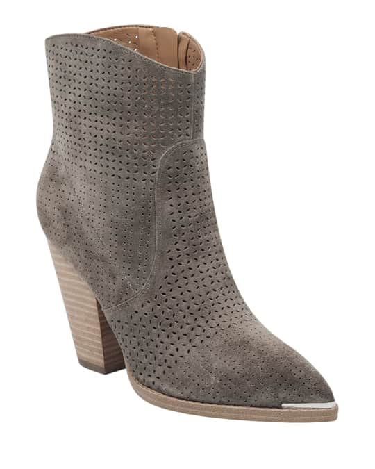 Daire Perforated Suede Boots